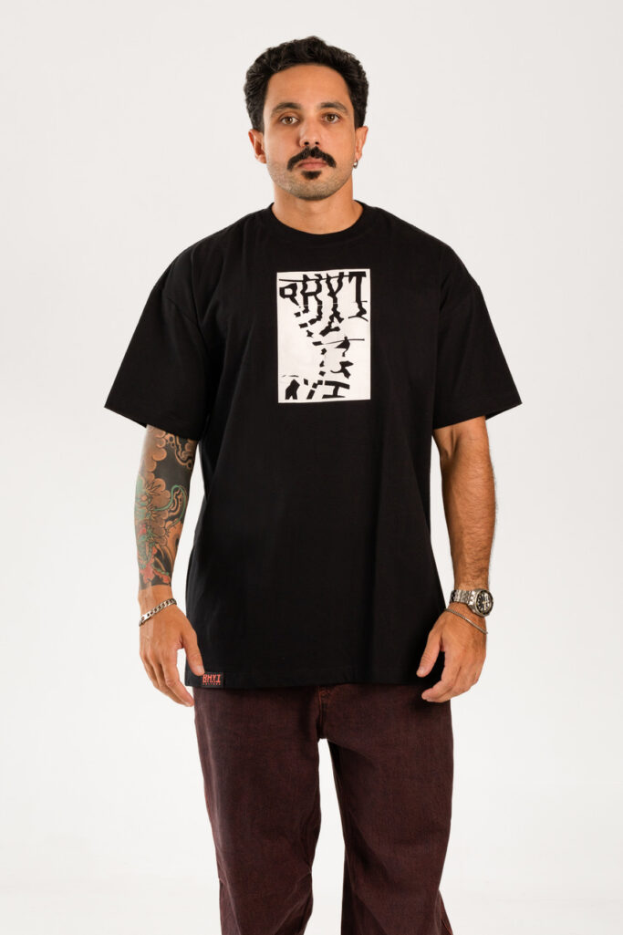 T-SHIRT REFRACTION OVERSIZED BLACK