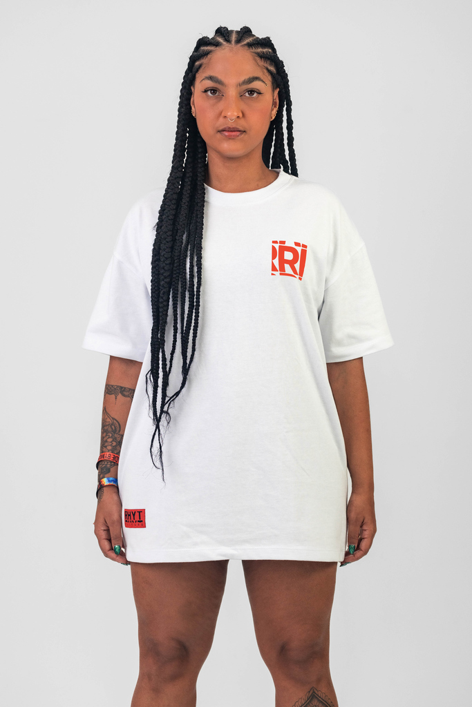 T-SHIRT ECHOES OVERSIZED WHITE