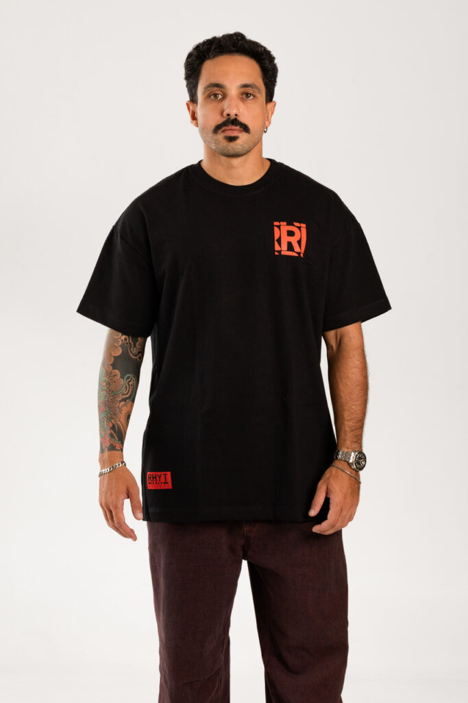 T-SHIRT ECHOES OVERSIZED BLACK