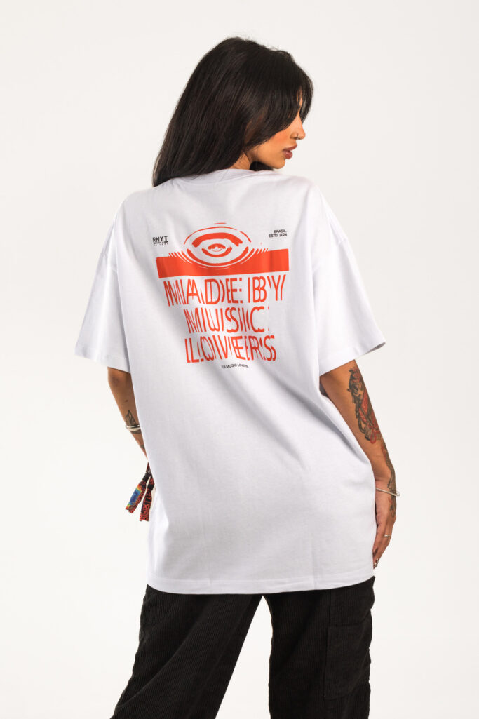 T-SHIRT ECHOES OVERSIZED WHITE